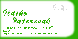 ildiko majercsak business card